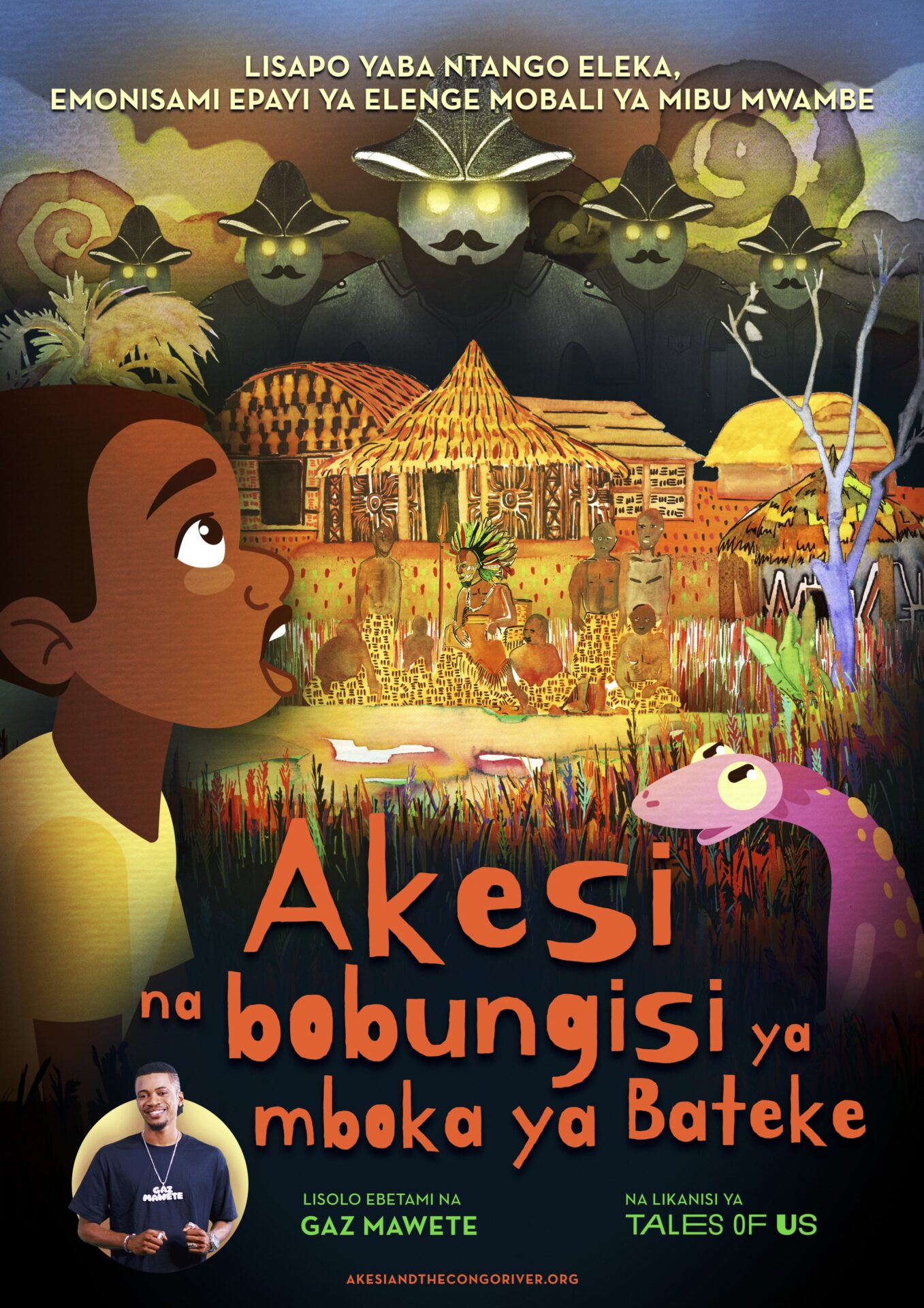 Akesi on the Congo river - Poster LING